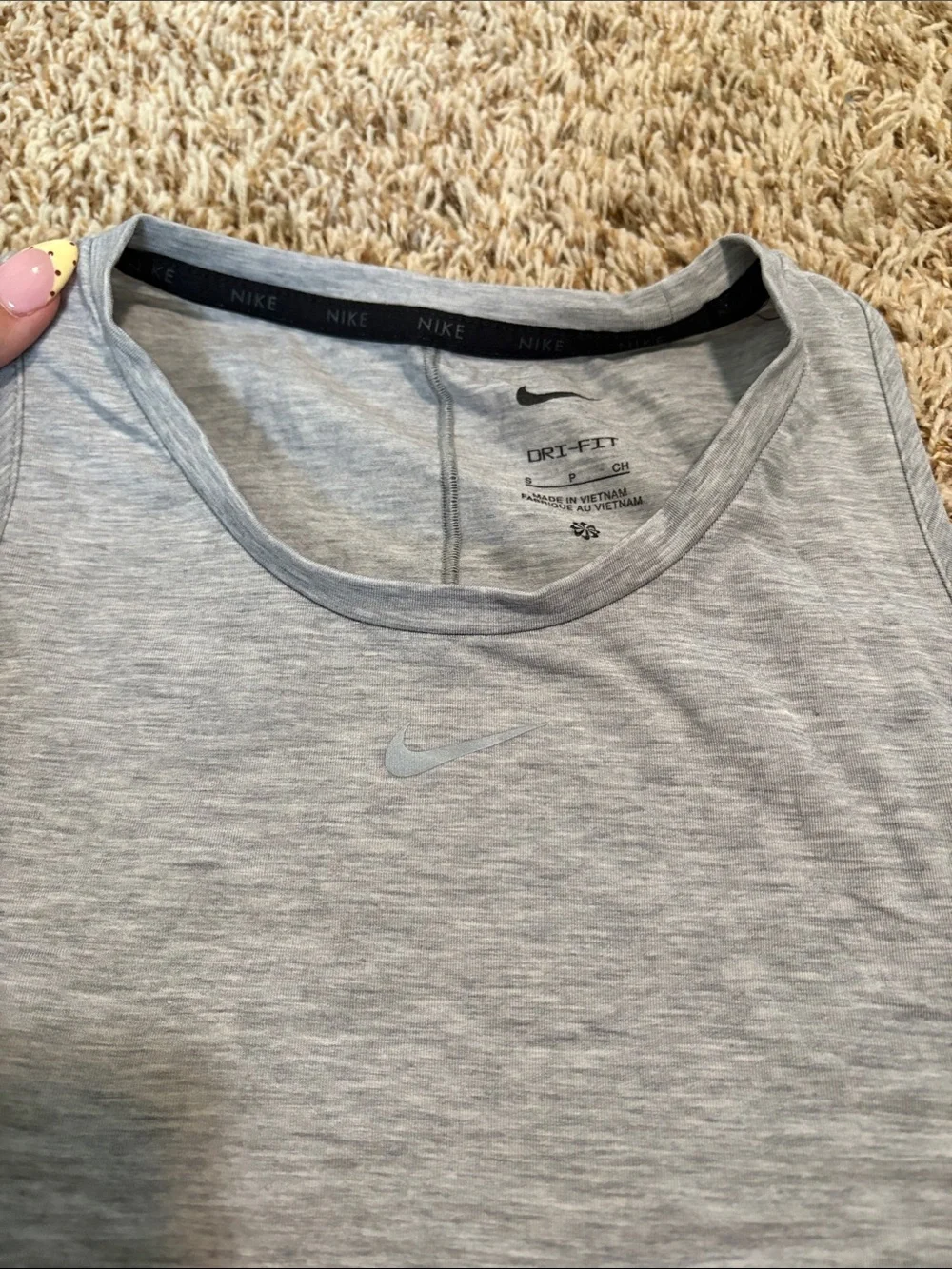 Nike Light Gray Women’s Athletic Tank Top